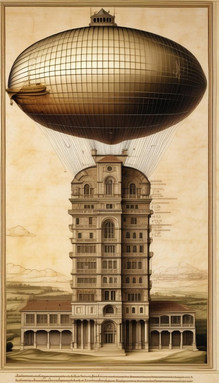 Zeppelin Palace Design in Da Vinci Style