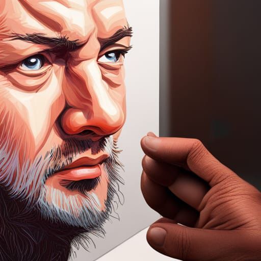 Lenin Portrait with Moscow Backdrop in Hyperrealistic Style