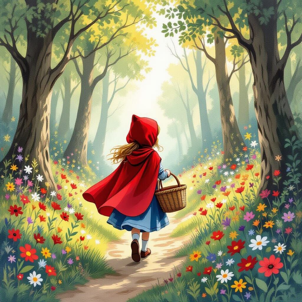 Little Red Riding Hood in Enchanted Forest