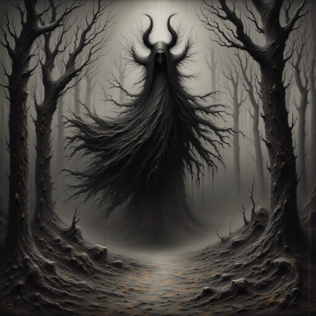 Twisted Fairytale Horror Art in Gustave Dore Style