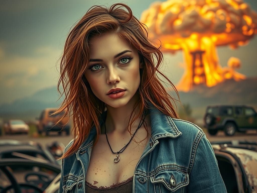 Ethereal Post-Apocalyptic Beauty Amidst Catastrophe