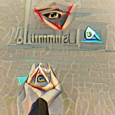 Stylized Eye of Providence Geometric Art