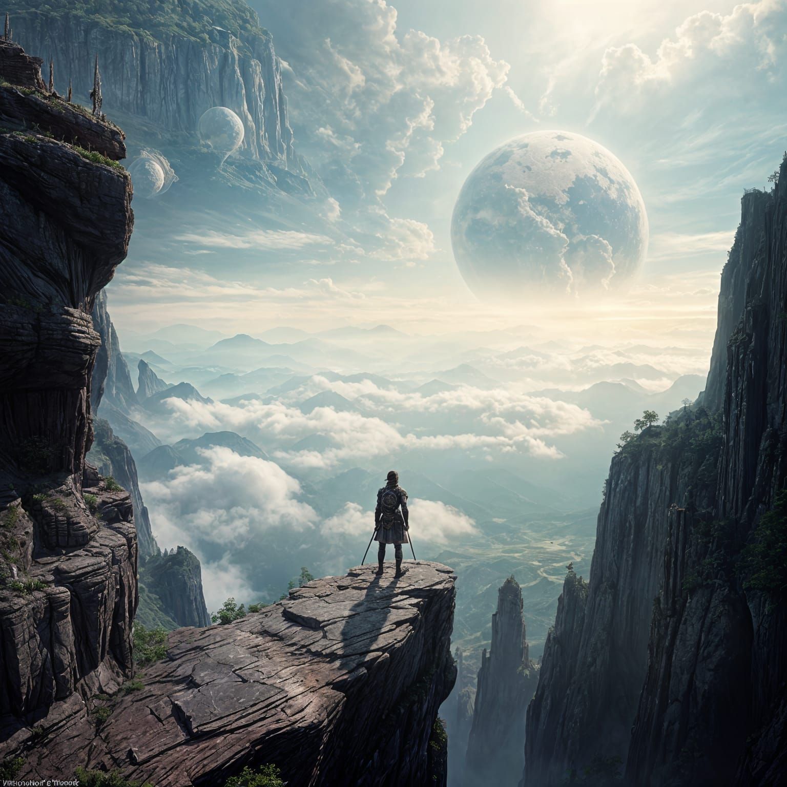 Mystical Precipice at Dusk