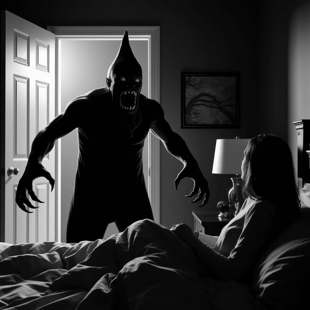 Terrorizing Boogeyman Silhouette Unleashes Nightmarish Horro...