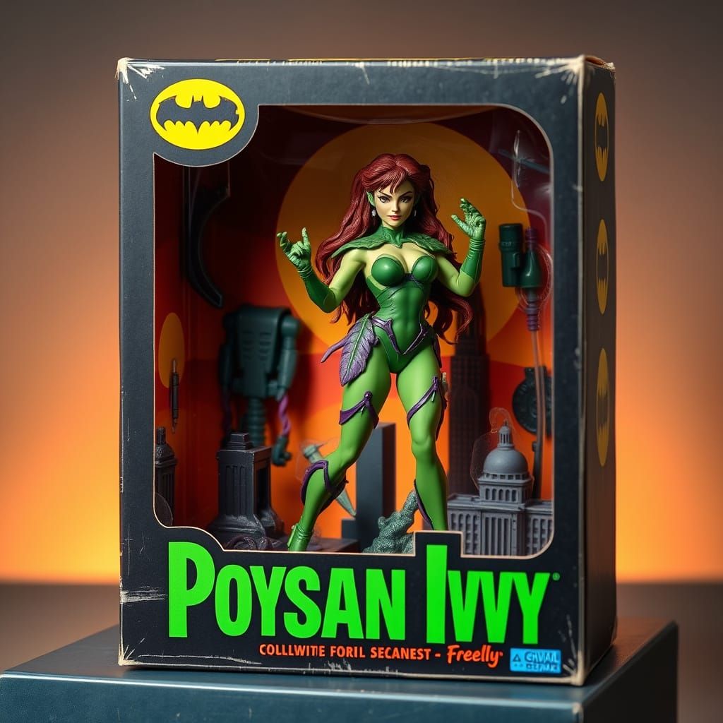 Retro Gotham City Action Figure of Poison Ivy