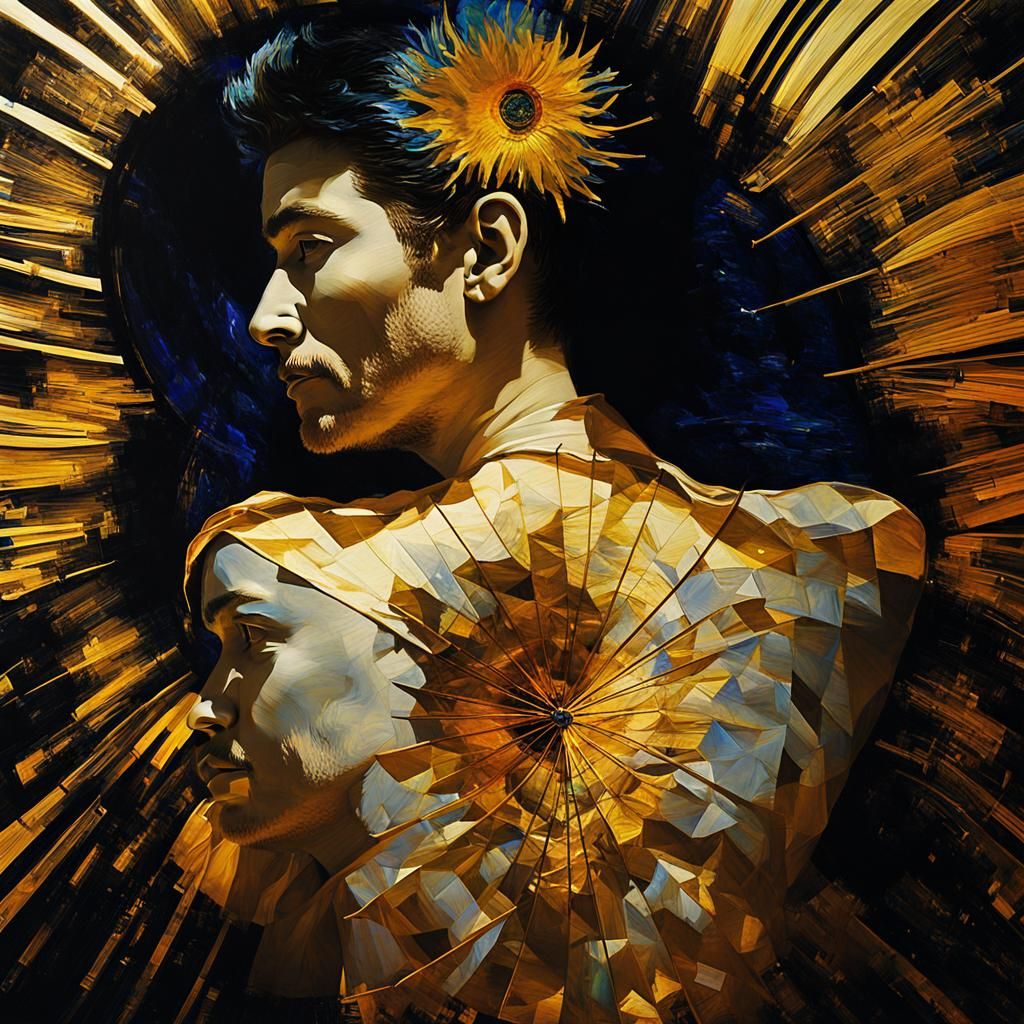 Fairy Flies Kite in Van Gogh Inspired Rayograph