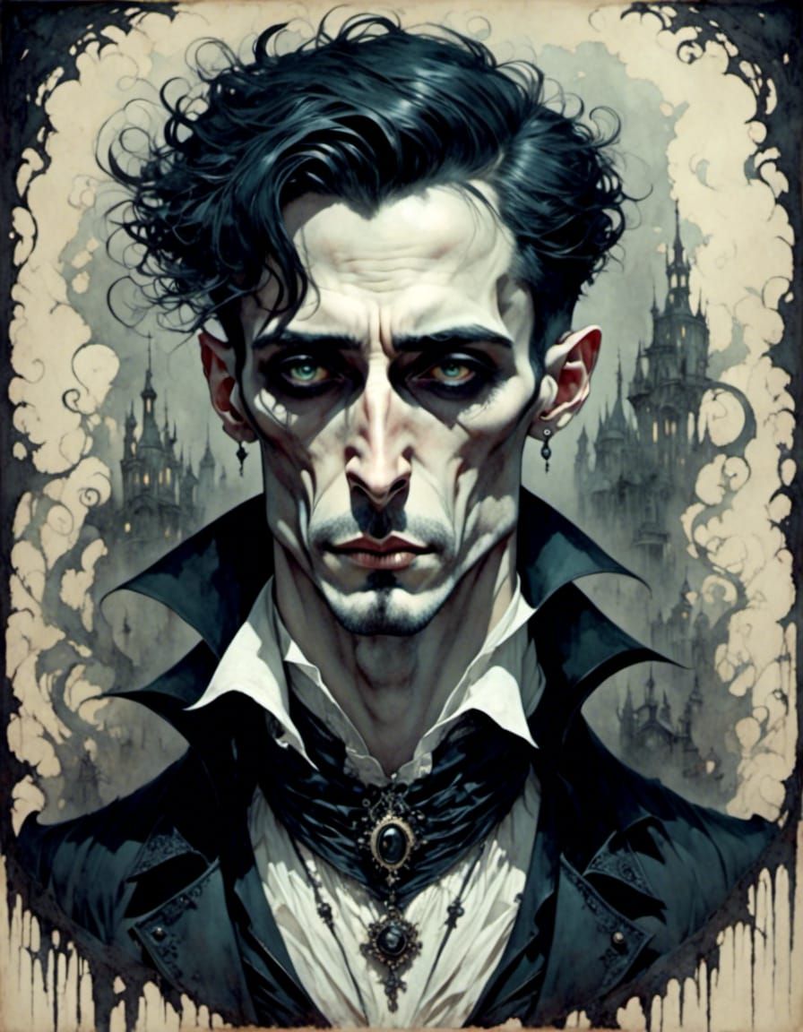 thin gothic man