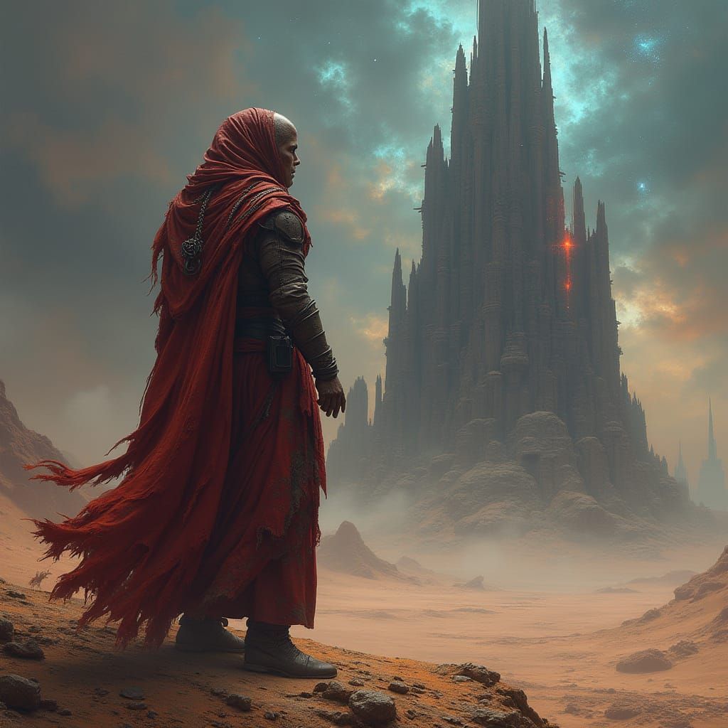 Diplomatic Envoy on a Desolate Windswept Planet