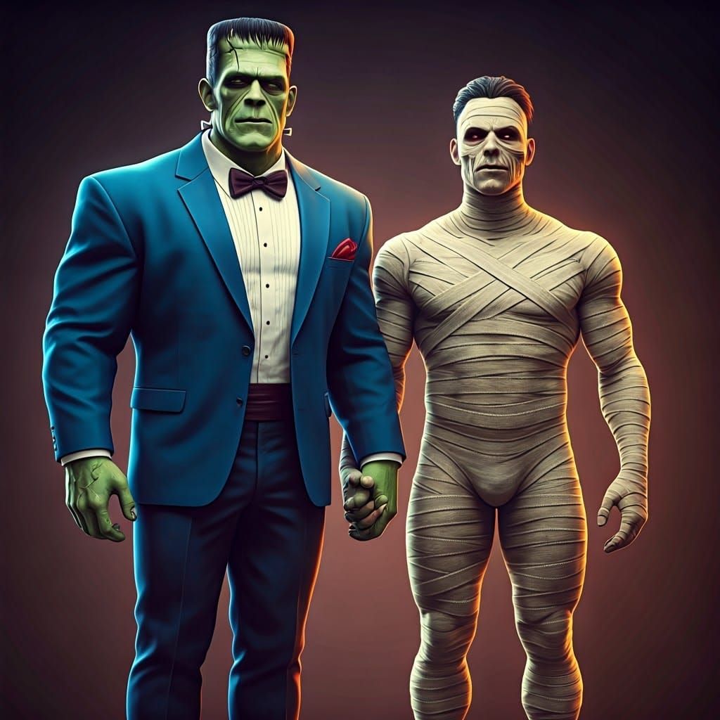 Frankenstein and Mummy's Nostalgic Prom Night