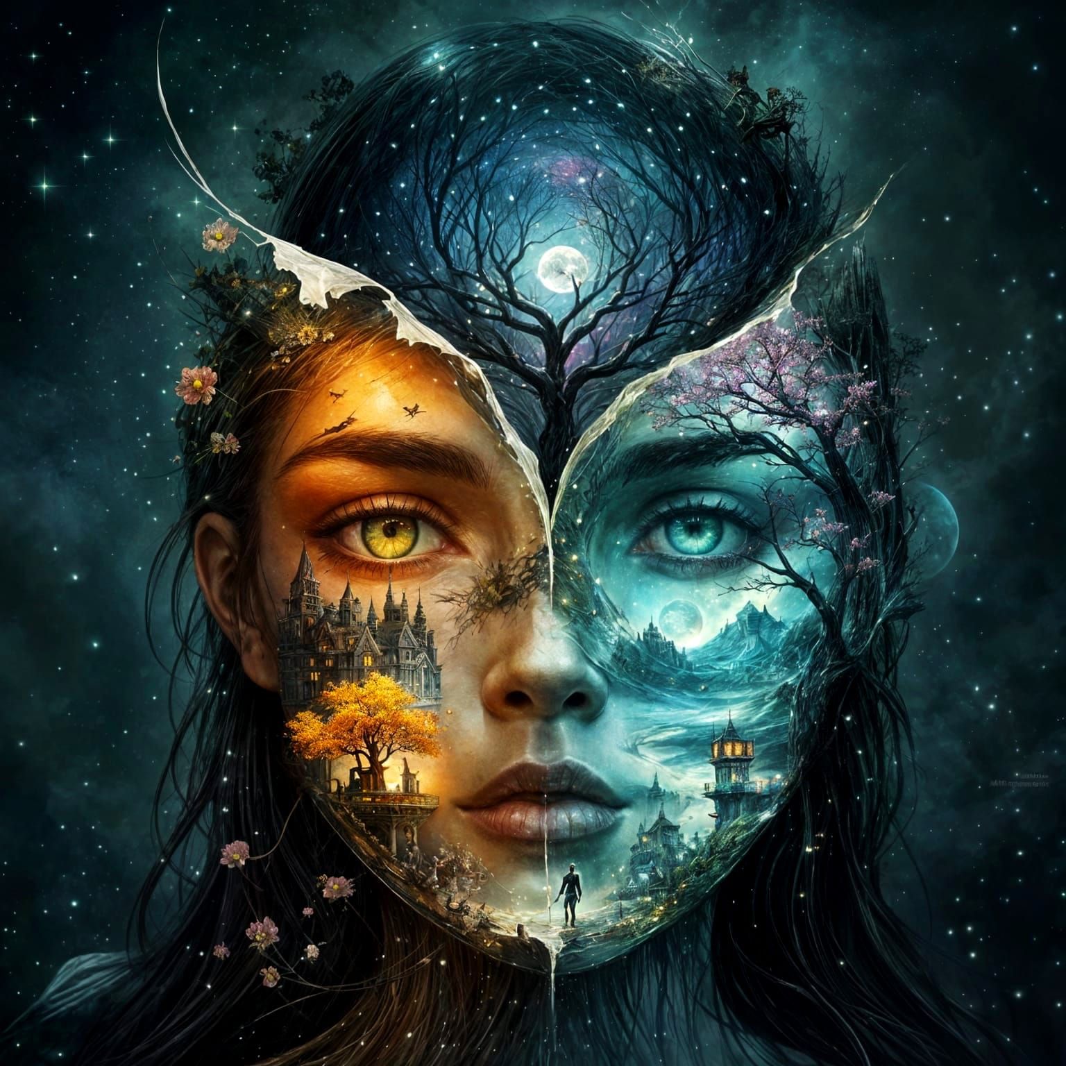 Fantasycore Houses in Flowering Yggdrasil