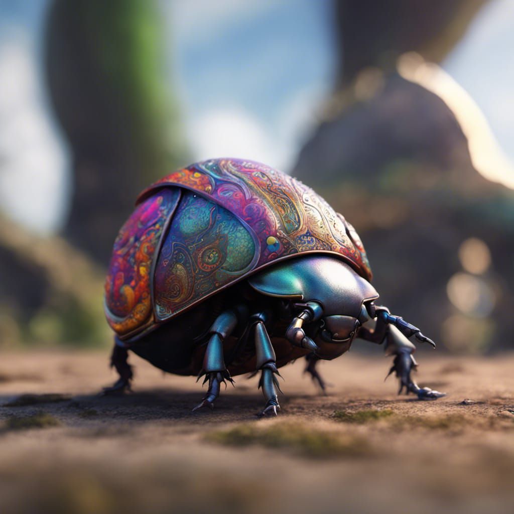 Paisley dung beetle