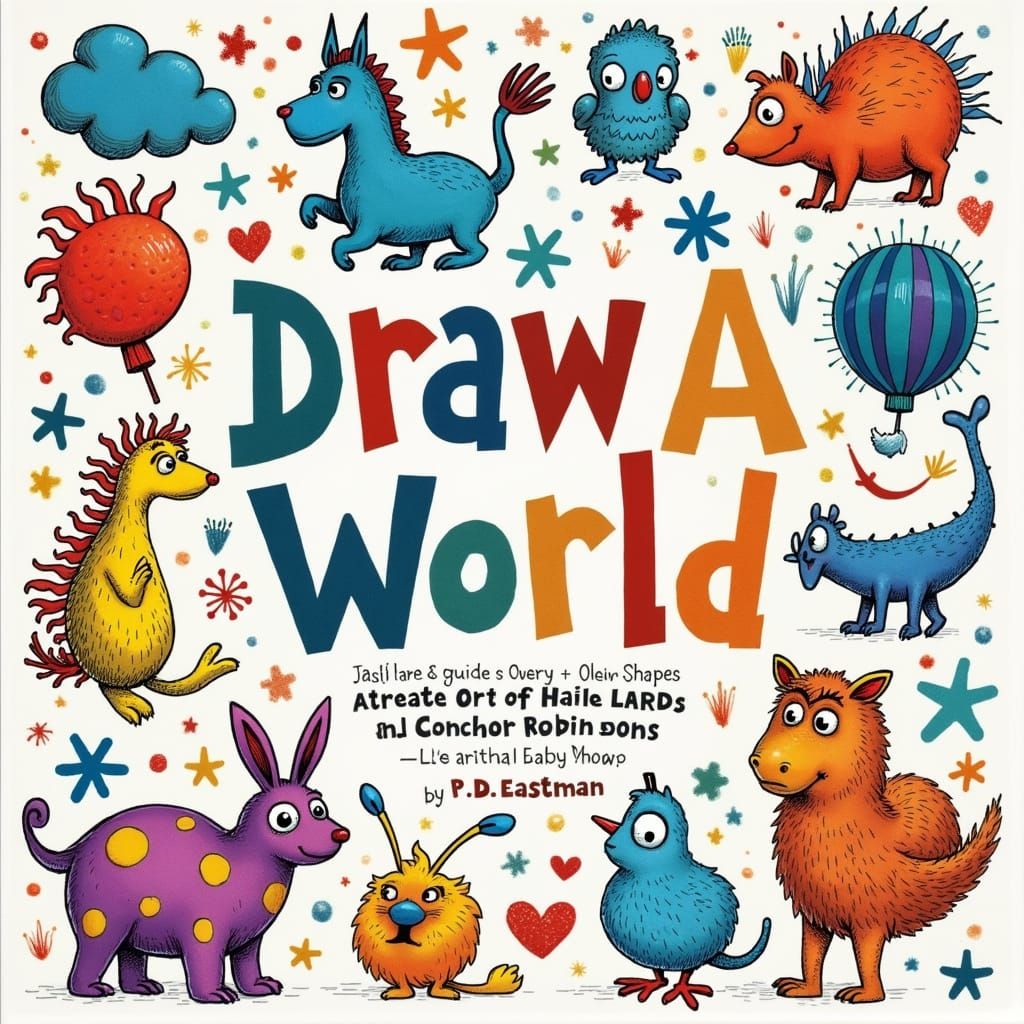 Whimsical Illustrated Book on Drawing and Color Theory