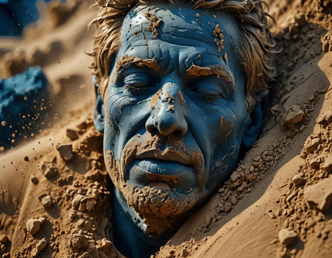 Dust and Sand Man in Abstract Expressionism