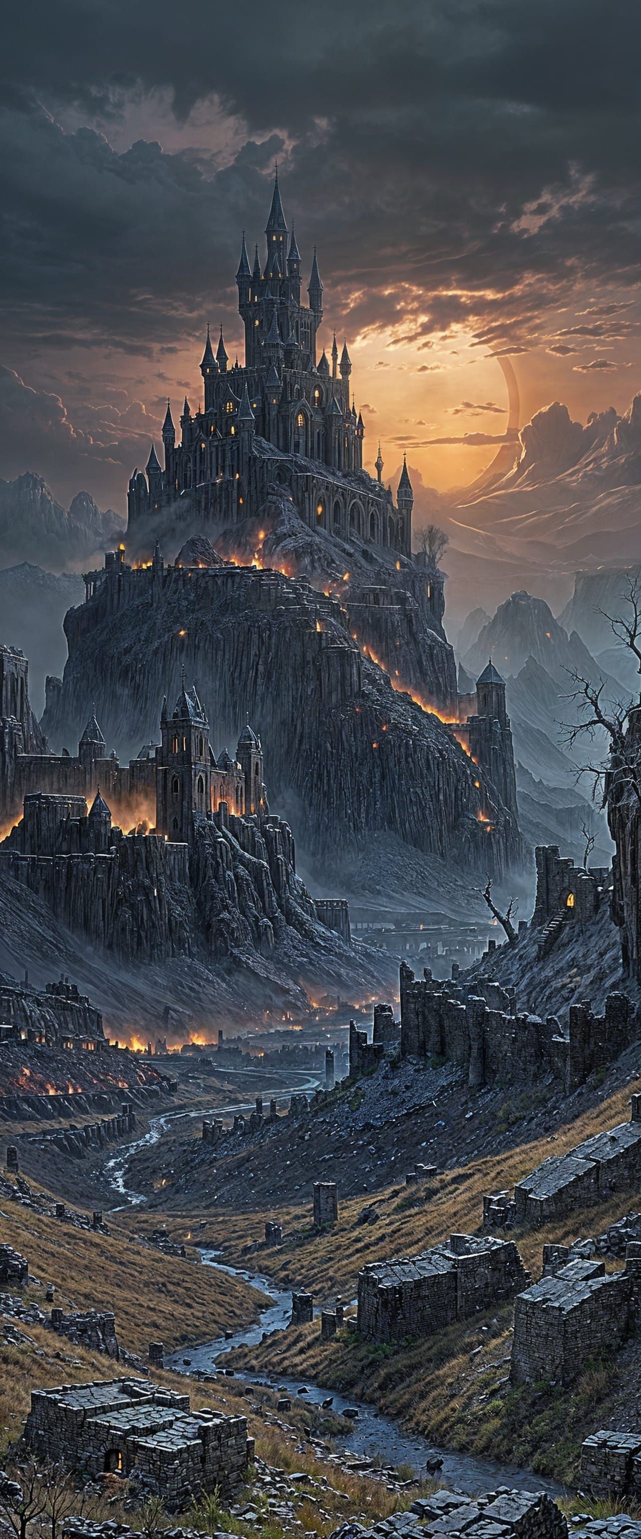 Haunting Medieval Fantasy Landscapes in Desolate Ruin