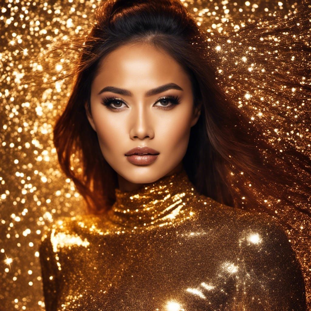 Glittering Indonesian Beauty in Gold and Silver