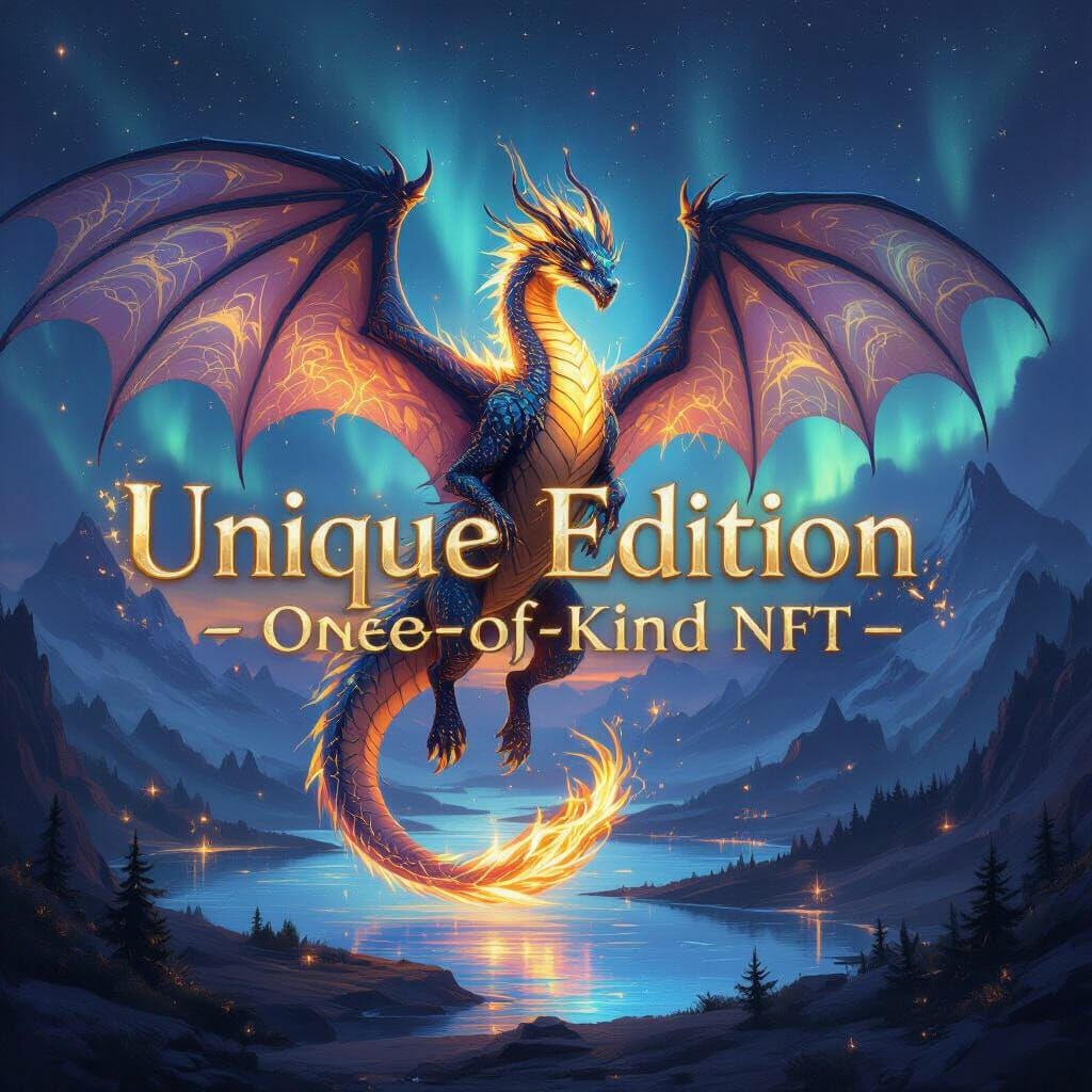 Majestic Dragon Aetherion with Glowing Scales and Celestial ...