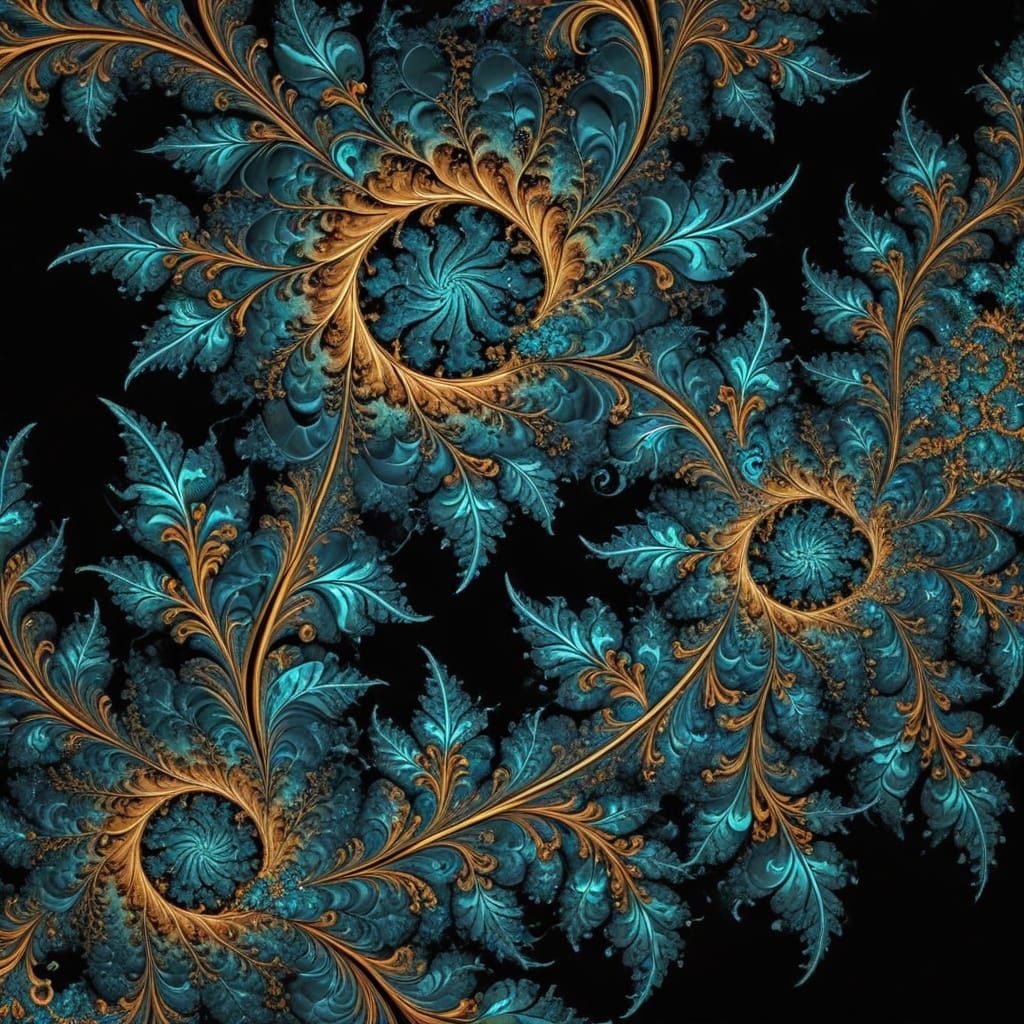 Intricate Julia Set Fractal Design