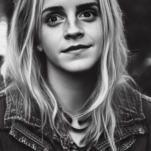 Emma Watson as Blonde Hippie: Professional Portrait