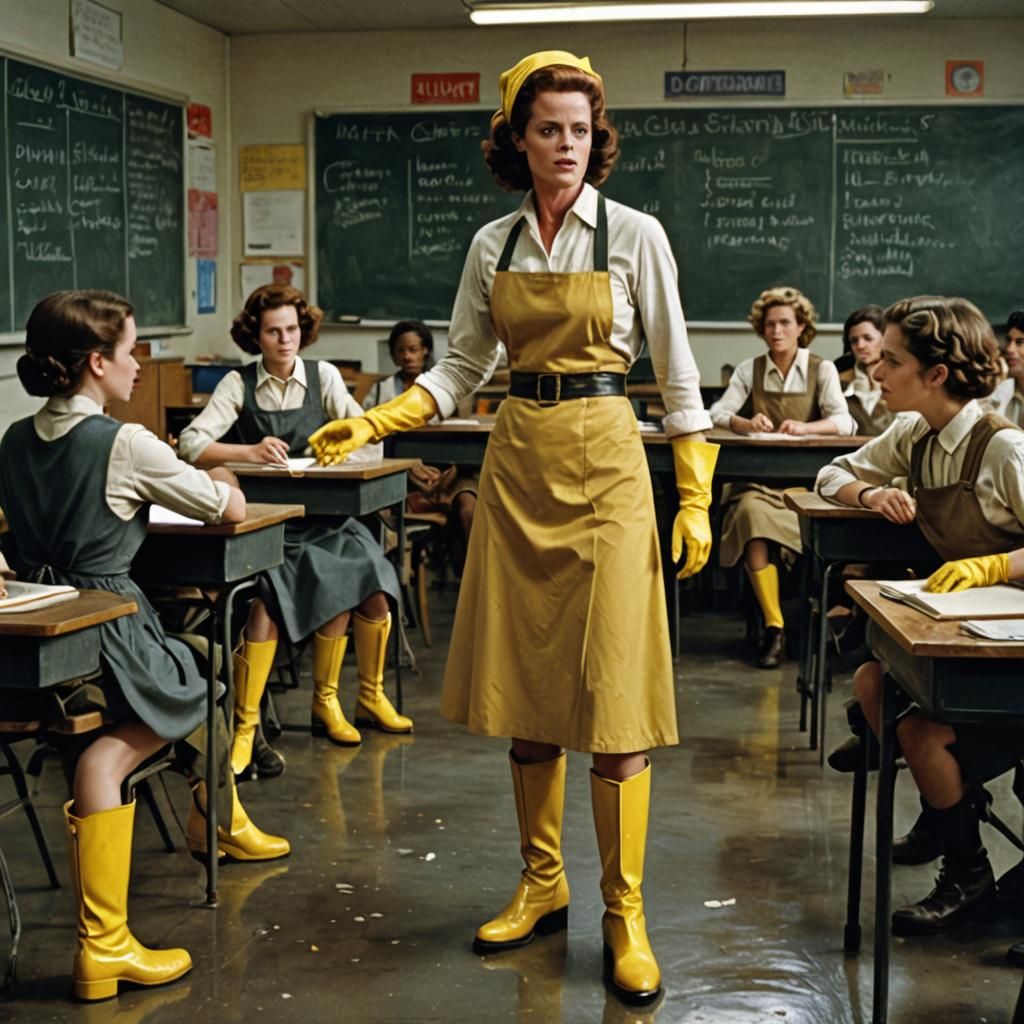 Sigourney Weaver as Charwoman in Detailed Matte Painting