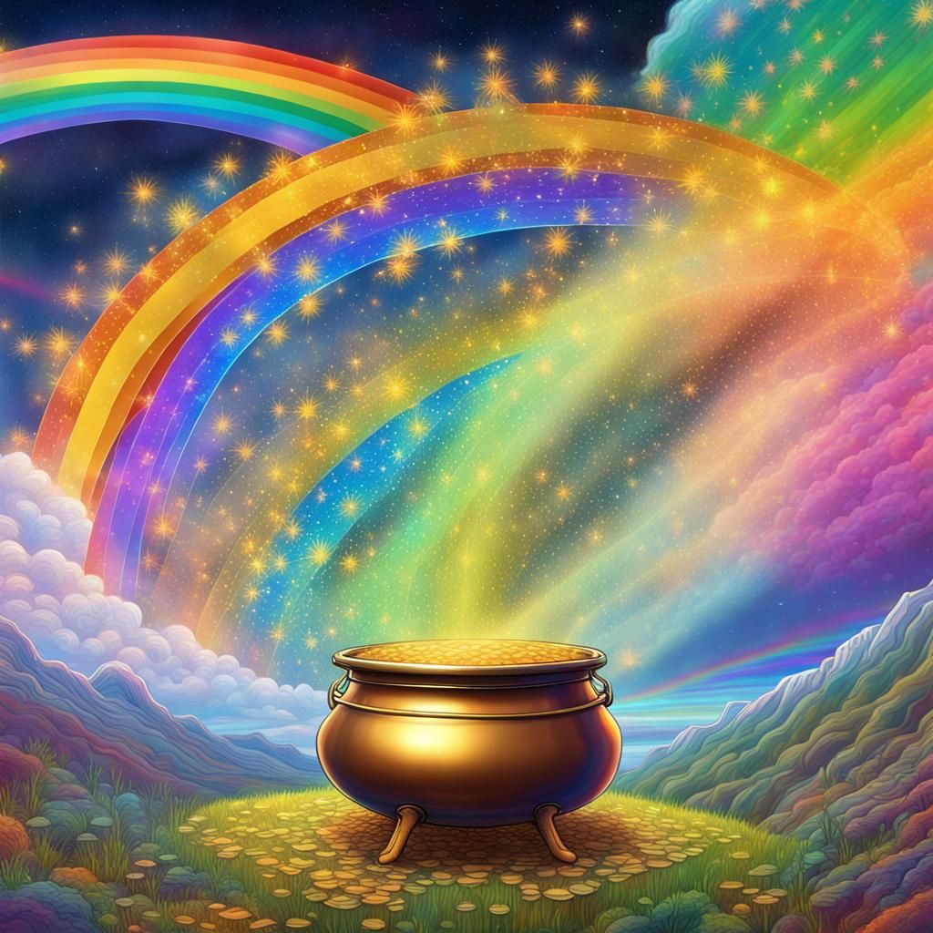 Pot of Gold at the End of Rainbow
