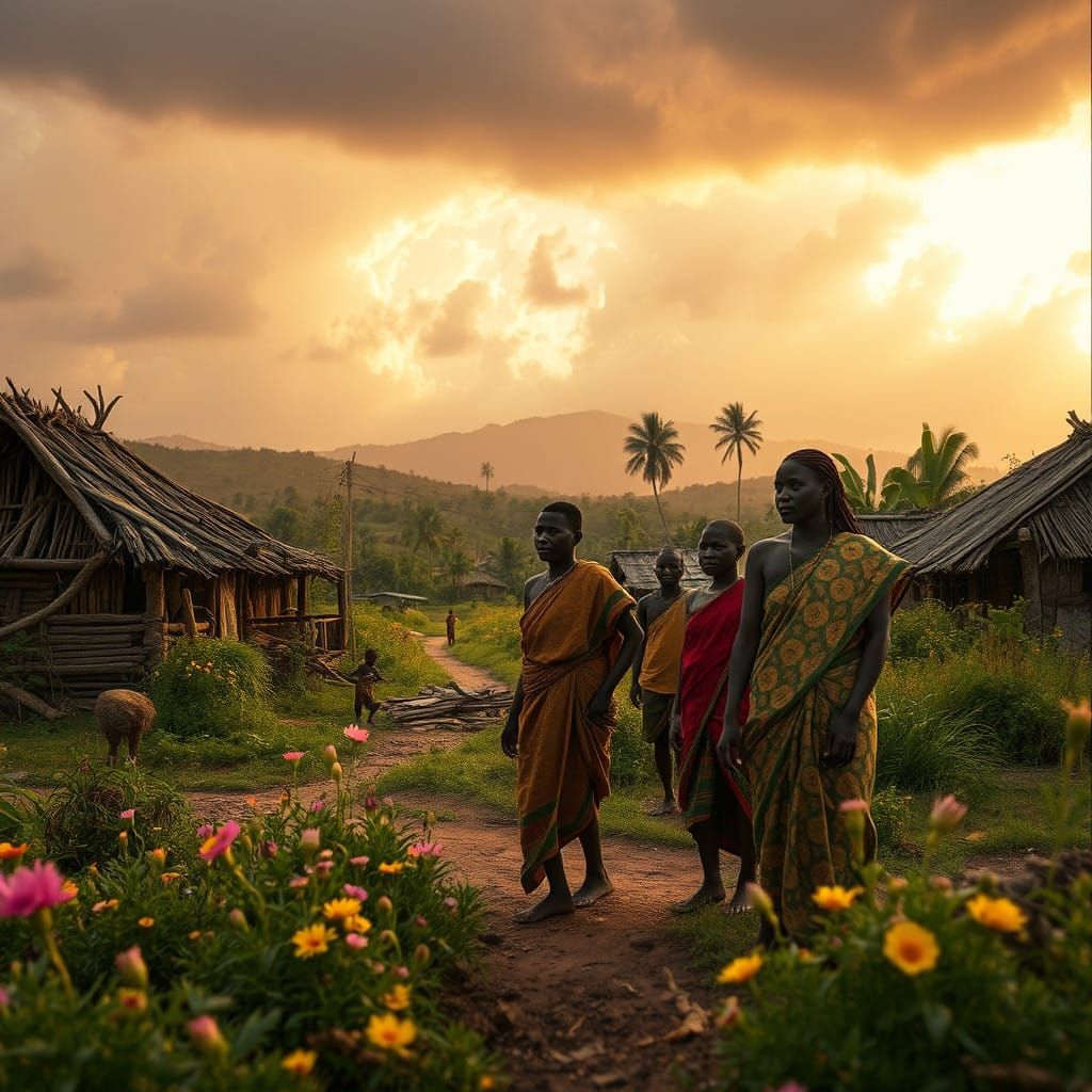 Hope in Resilient African Villages Amidst Healing Landscapes