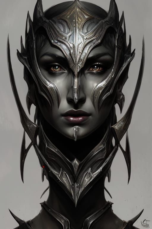 Daedric Princess Portrait in Steel Armor