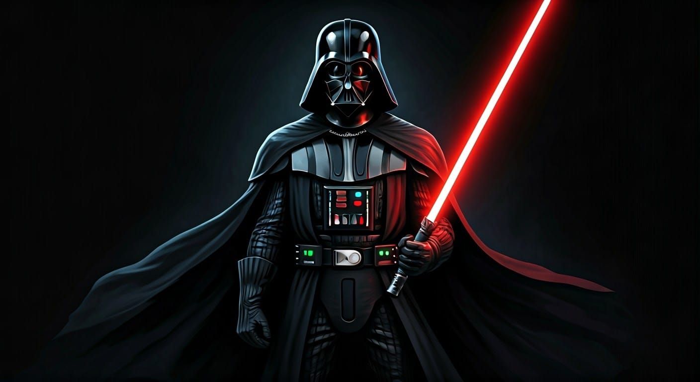 Darth vader (half body image)