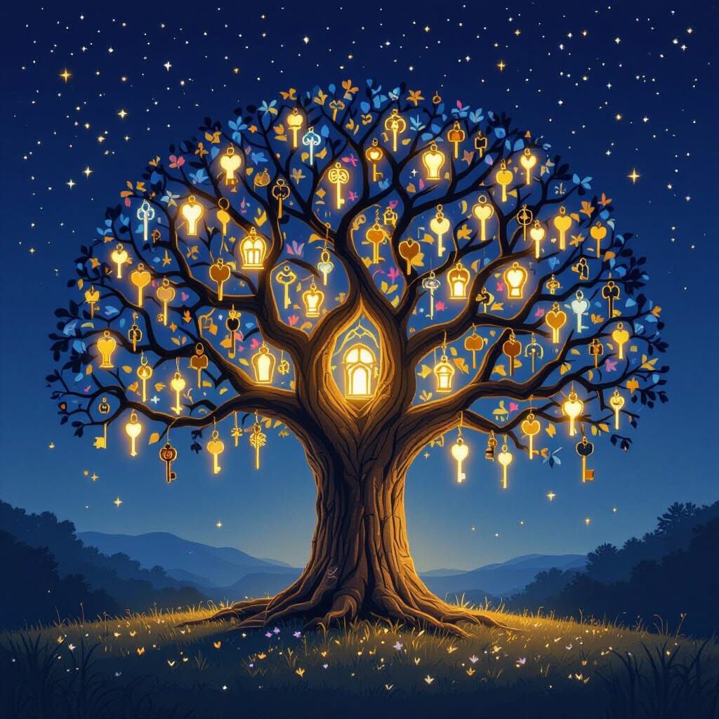 Legendary Key Tree Blooms With Keys Of All Shapes And Sizes