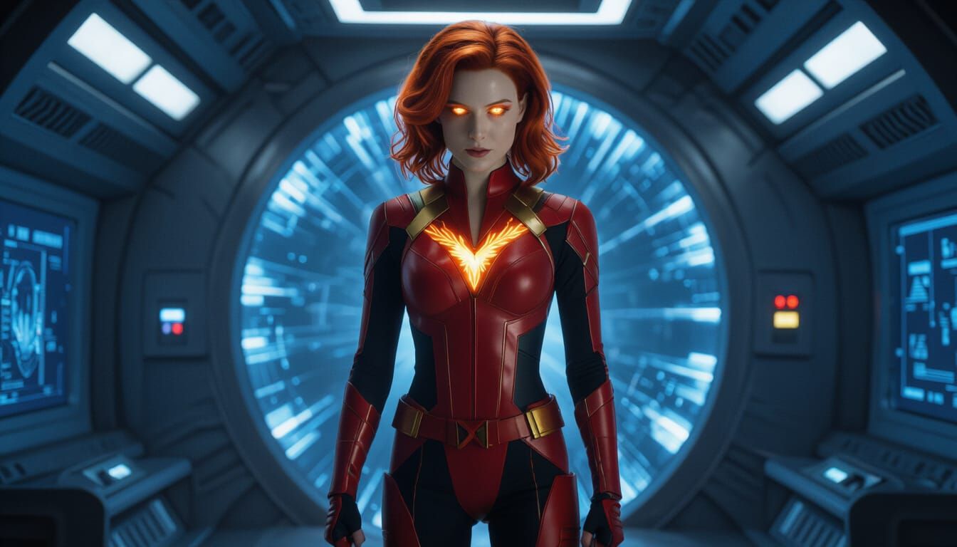 Rachel Grey in Cerebra Chamber Cinematic Film Still