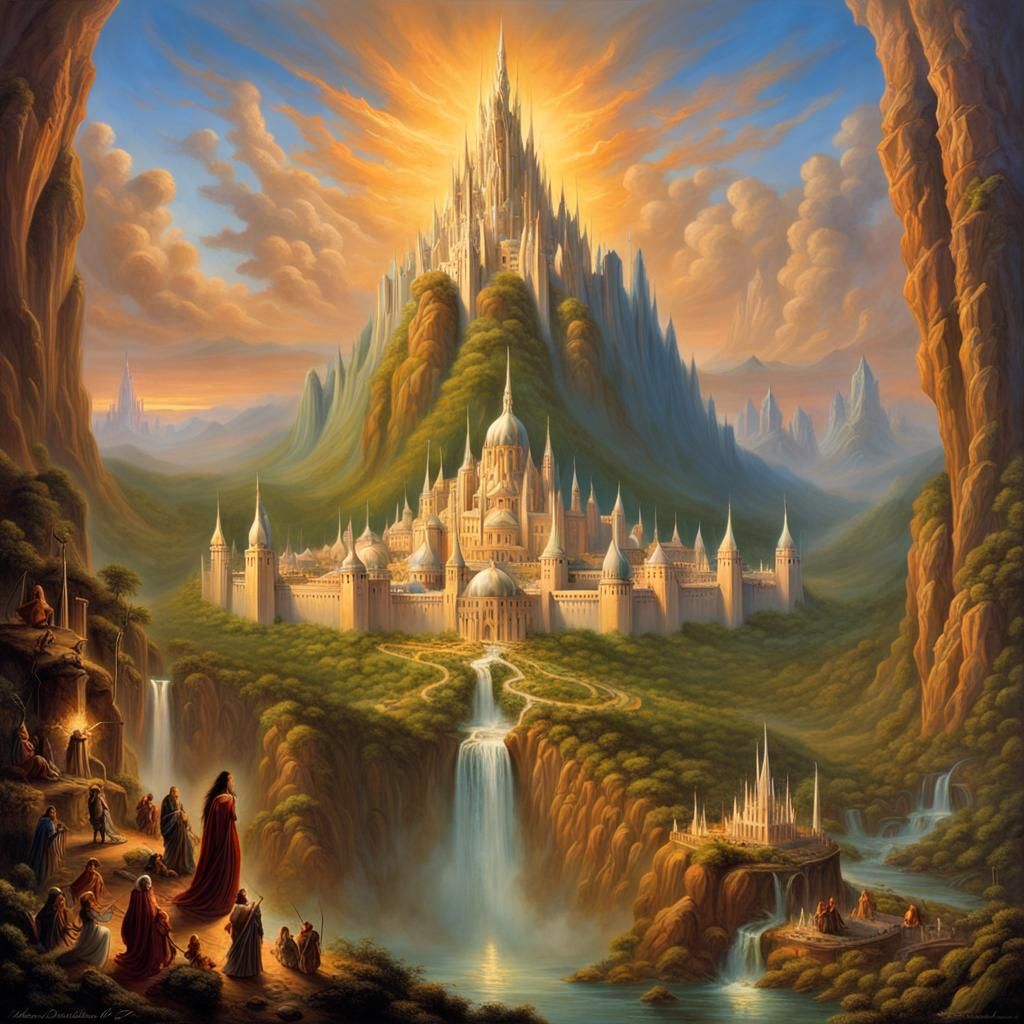 Gondolin: A Boris Vallejo Inspired Fantasy City