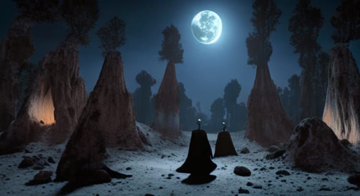 Rabbit Crater Moon: Dark Fantasy Cinematic Masterpiece