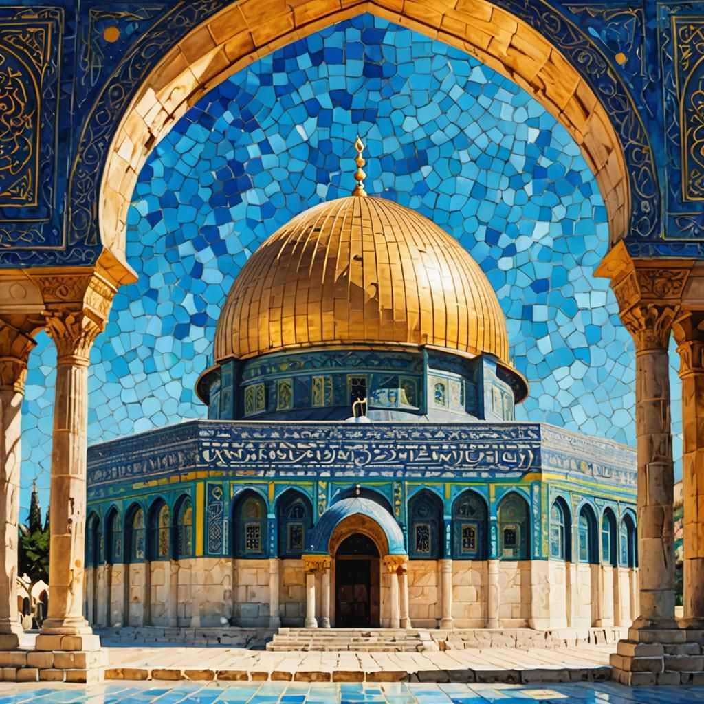 Dome of the Rock: Impressionist Golden Mosque