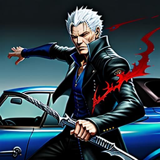 Vergil Sparda as Anime Car in Devil May Cry