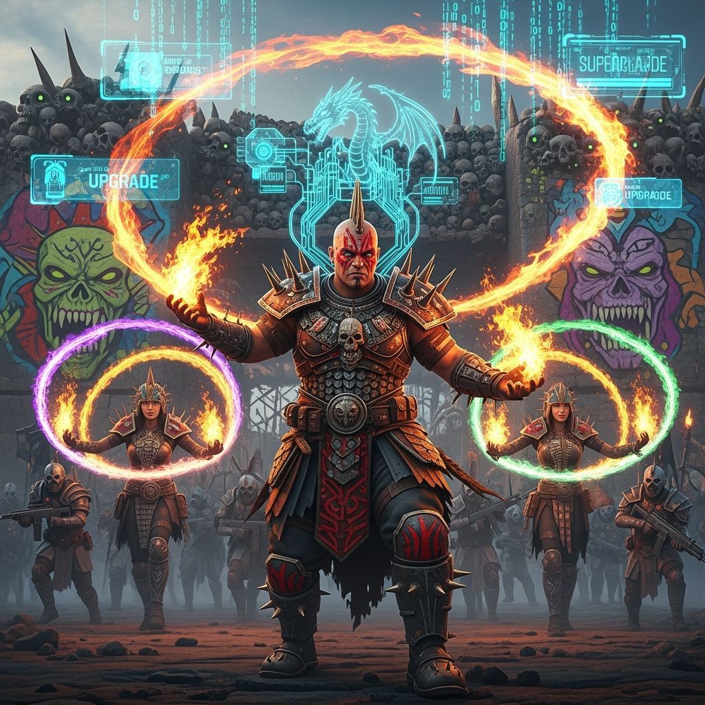 Post-Apocalyptic Warlord Manipulates Fiery Holograms