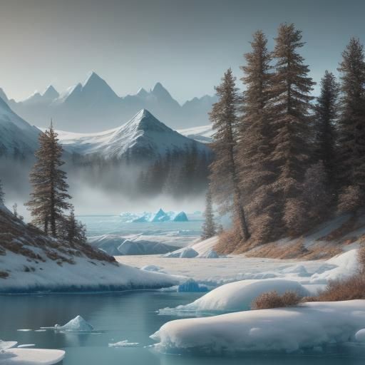 Ice Age Migration Through Frozen Tundra