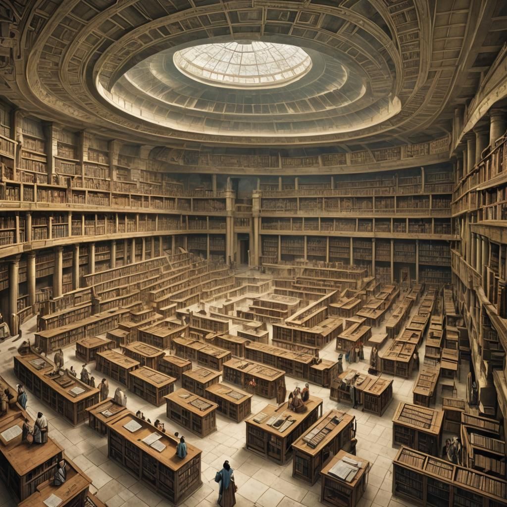 Great Library of Alexandria: A Vision of Antiquity