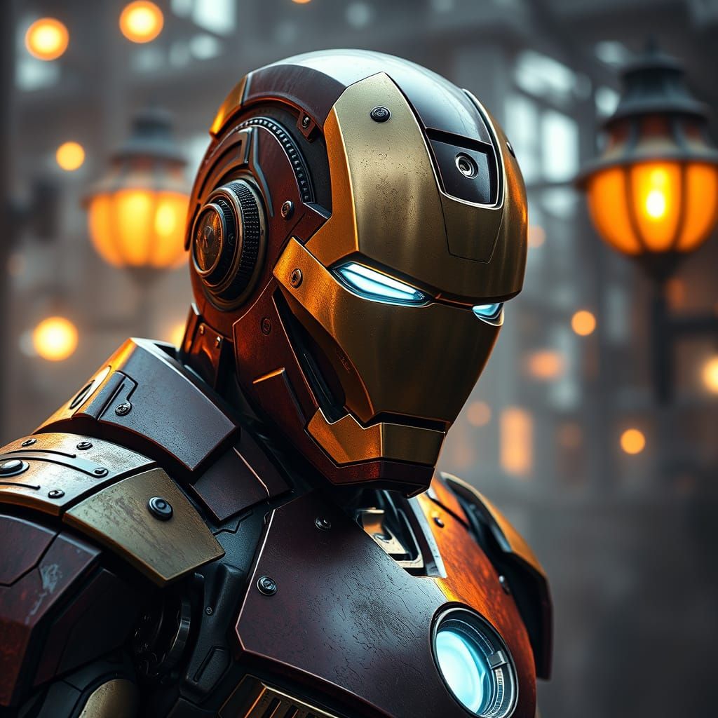 Tony Stark's Elegant Steampunk Iron Man