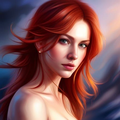 Stunning redhead girl