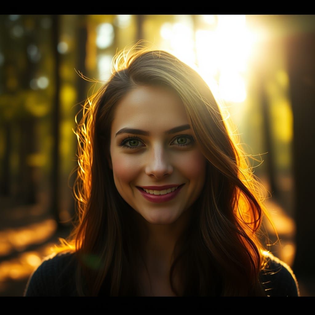 Radiant Forest Beauty Captured in Cinematic Style