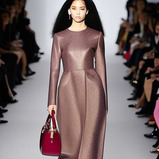 Stylish Lady Portrait Inspired by High Fashion