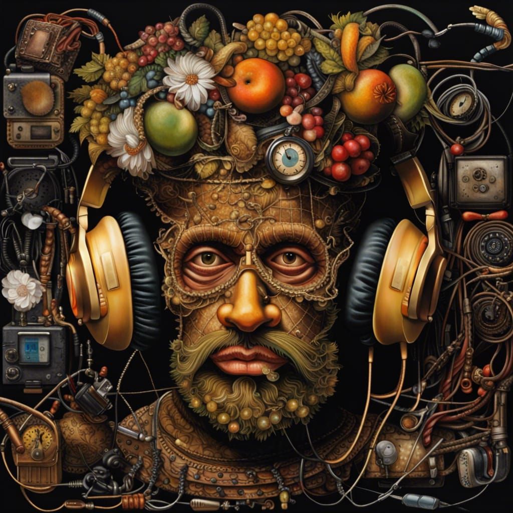 Modern Tech Portrait in Mannerist Style