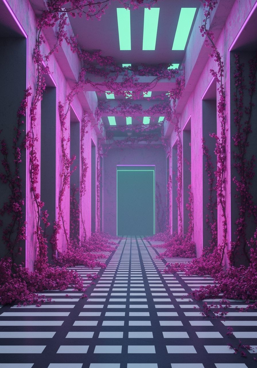 Neongray Hallucinating Vines That Shine