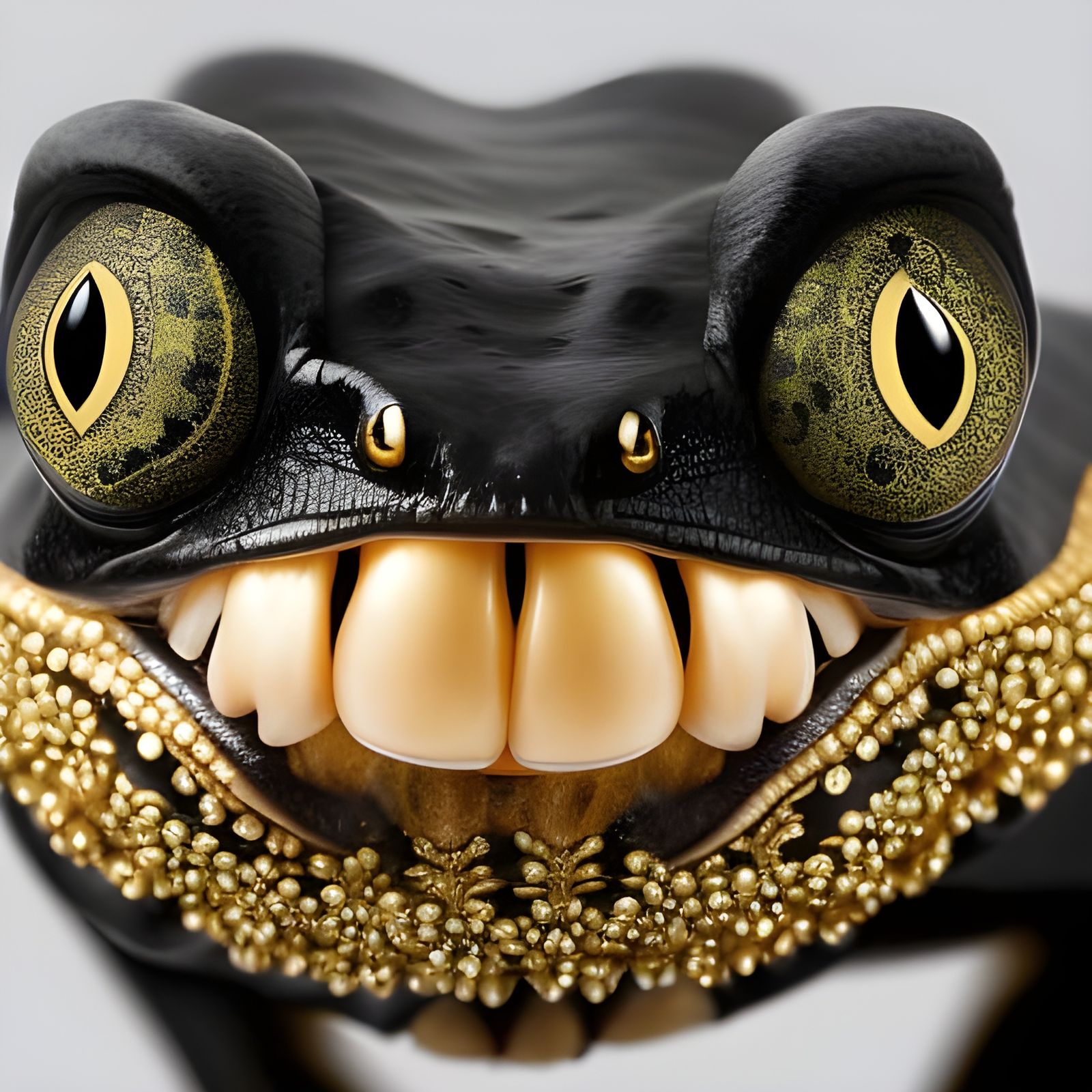 Close-Up Portrait of a Smiling Poisonous Tree Frog