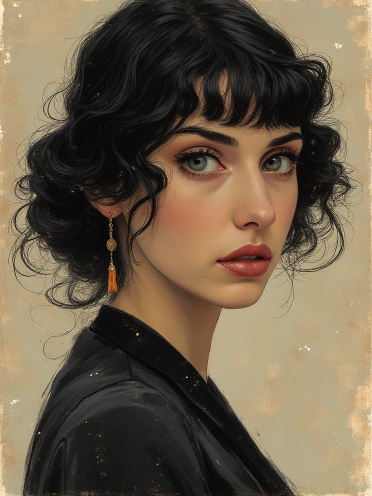 Brutalist Portrait: Belle Époque to Deco Transition