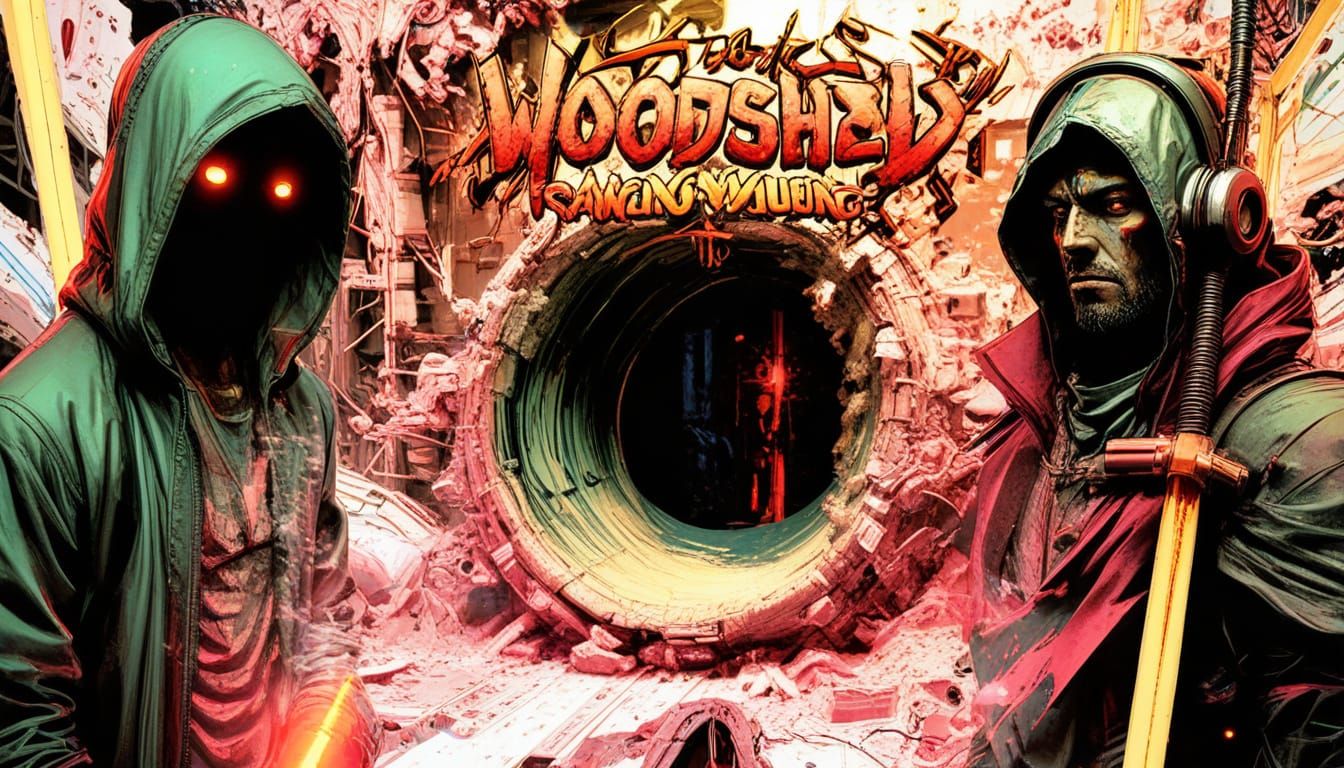 Android in Neon Noir Laboratory