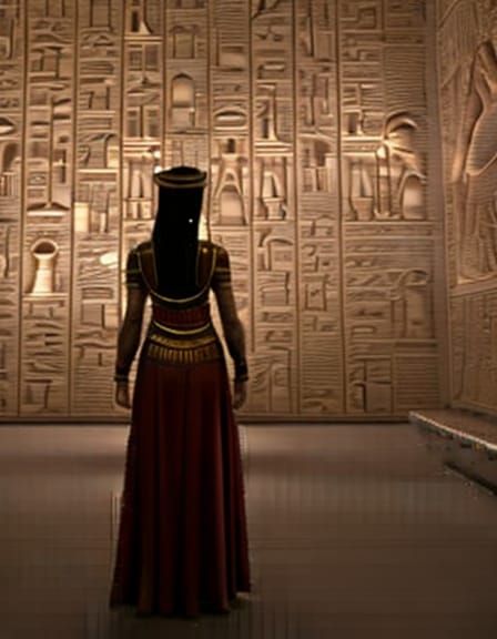 Female Pharaoh Emerges From Hieroglyph Wall