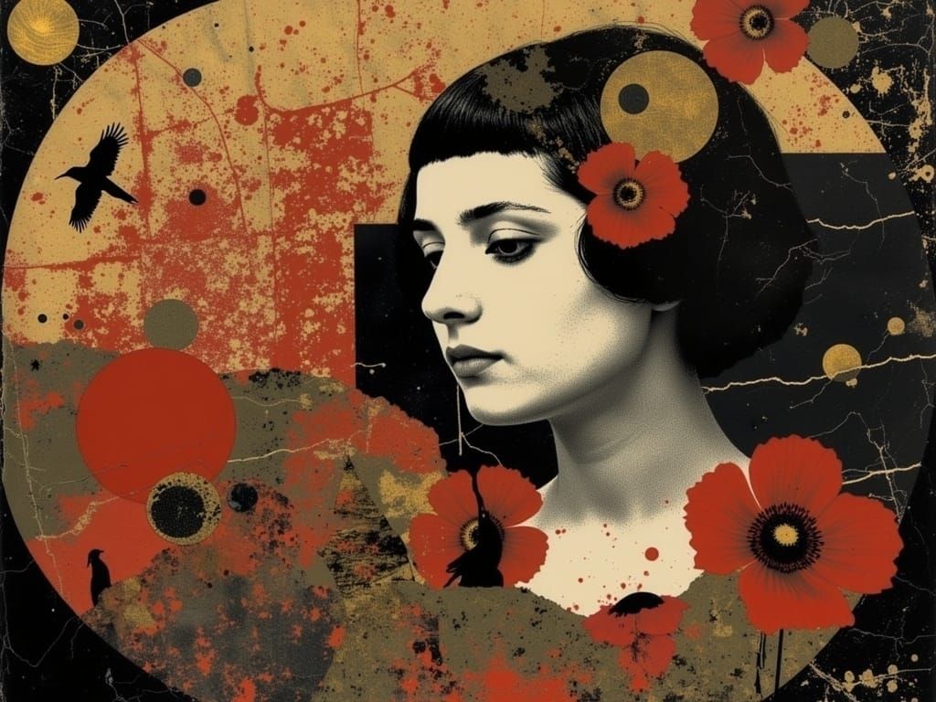 Golden Goddess in Whirling Splendor