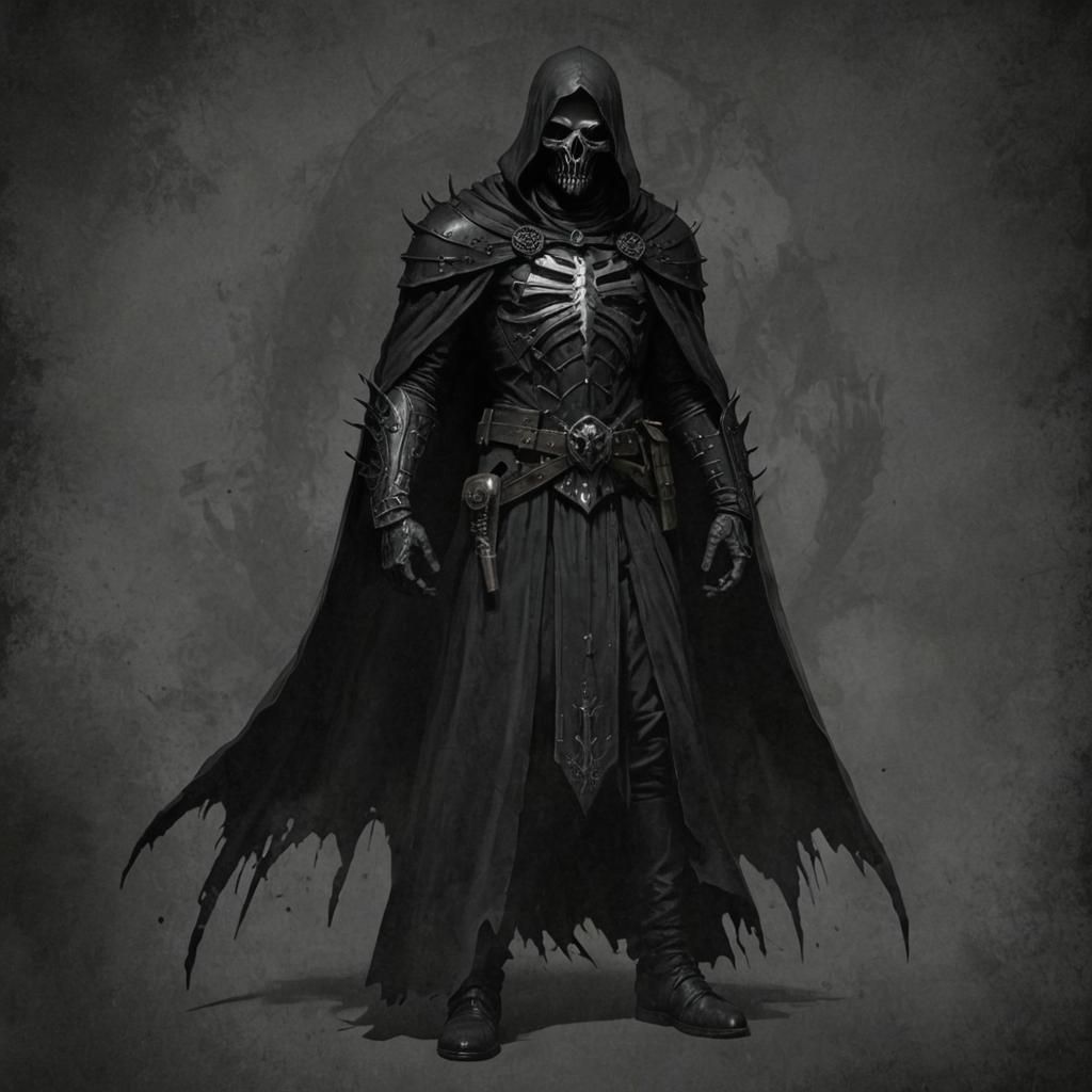 Grimdark Scene in Tenebrism Style