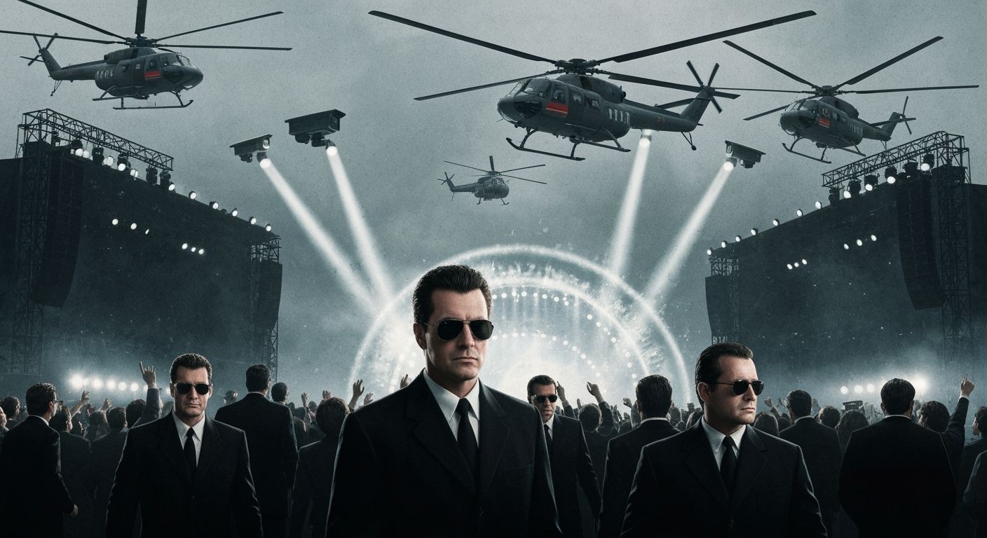 Men in Black at Moscow Rock Concert, 1991