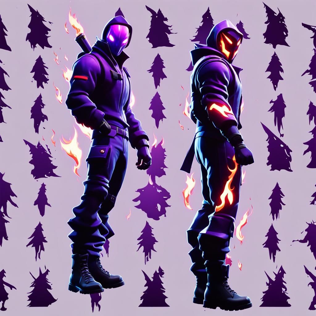 Fortnite Skins Engulfed in Fiery Flames